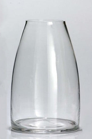 Clear glass vase 20cm