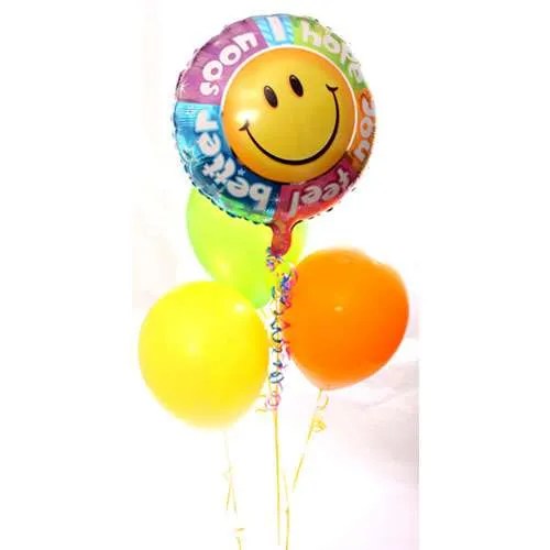 Get Well Balloon Bunch