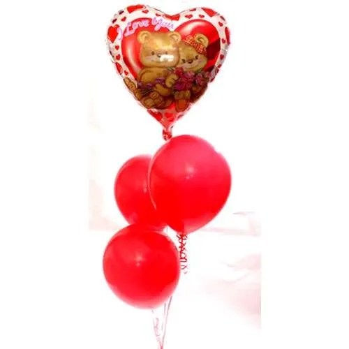 I Love You Balloon Bunch