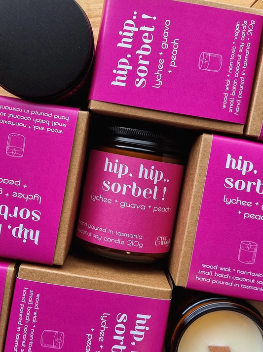 Everwood candle Hip Hip Sorbet